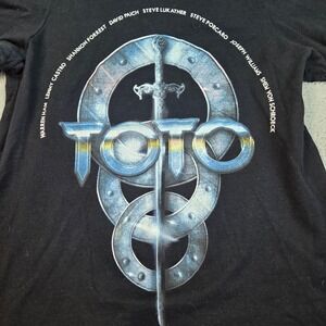 Toto Tour 2017 Graphic Tee Womens S Short Sleeve Band Shirt Black